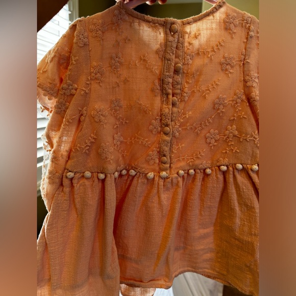 Luise Misha salmon color blouse, sz 2 - Picture 2 of 4